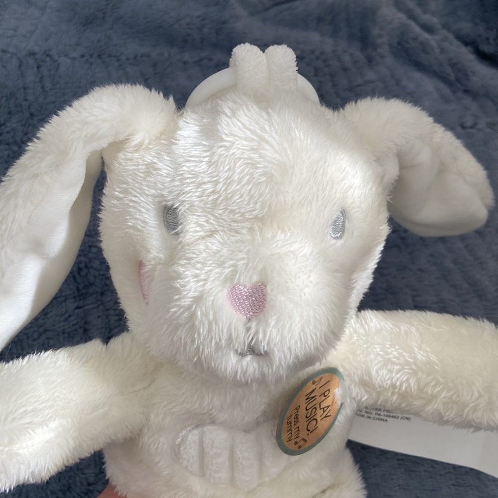 🍭2/$25 🌟🐰 Very cute Little bunny misical plush